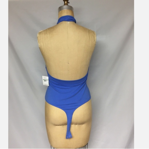 Free People Under the Sun Thong Bodysuit OB580263 Med. Mystic Blue NWT - Picture 4 of 4